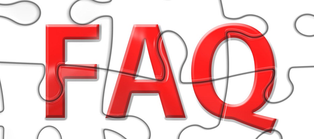Puzzle pieces that say "FAQ"